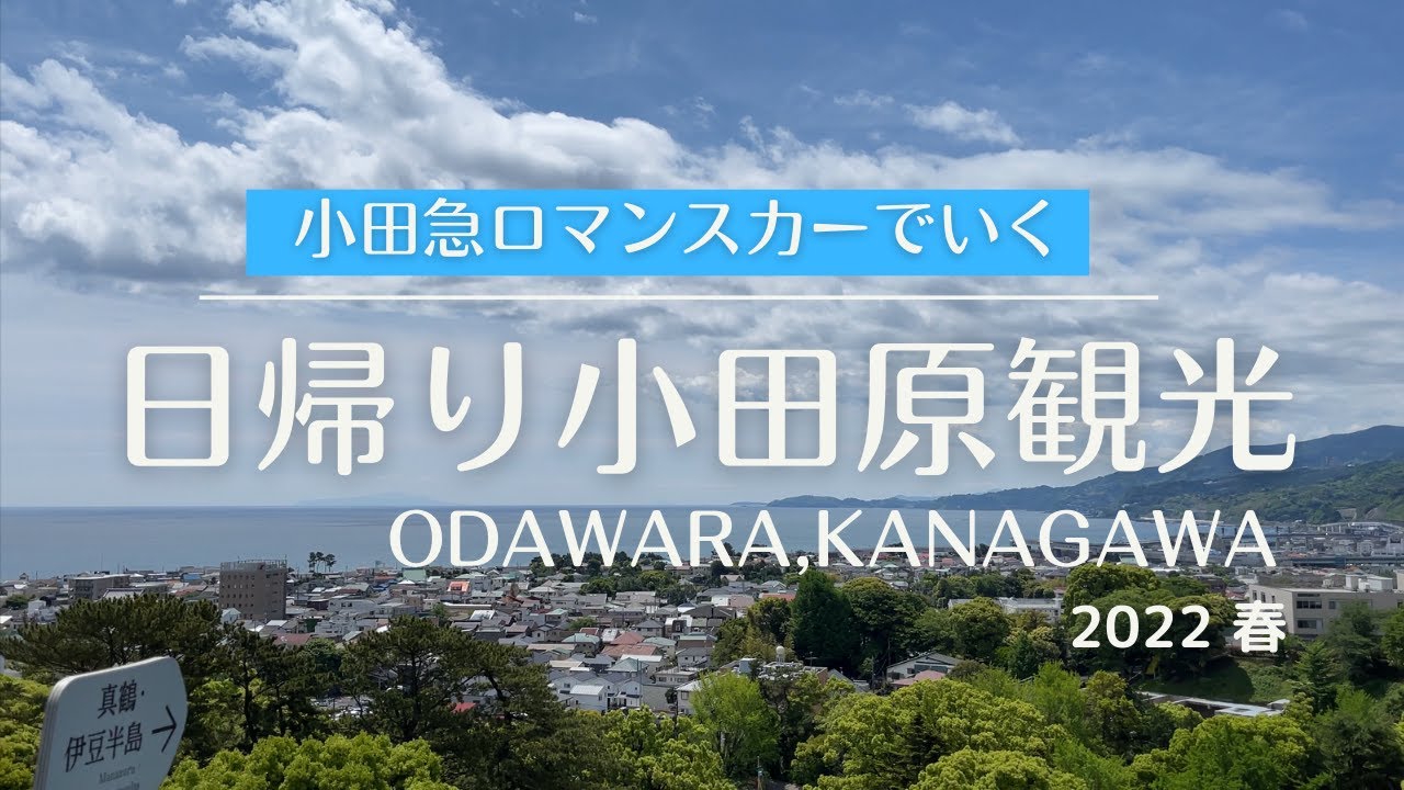 【日帰り小田原観光】新宿駅から小田急ロマンスカーで行く｜小田原城｜御幸の浜｜かまぼこ通り｜漁港の駅 TOCOCO小田原｜