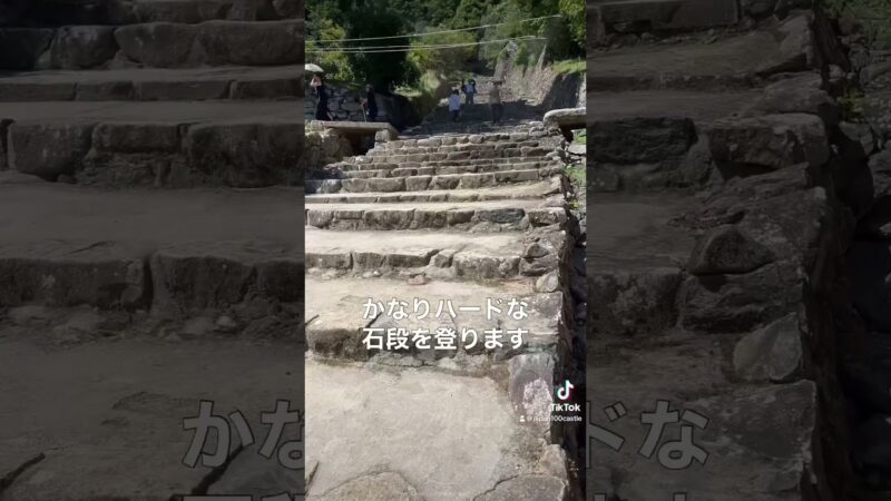 日本百名城の安土城跡。