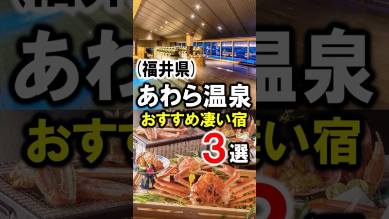 福井県/あわら温泉おすすめ温泉旅館3選 #芦原温泉 #あわら温泉 #福井県 #福井旅行 #福井観光 #北陸新幹線 #北陸旅行 #北陸観光 #越前がに #shorts