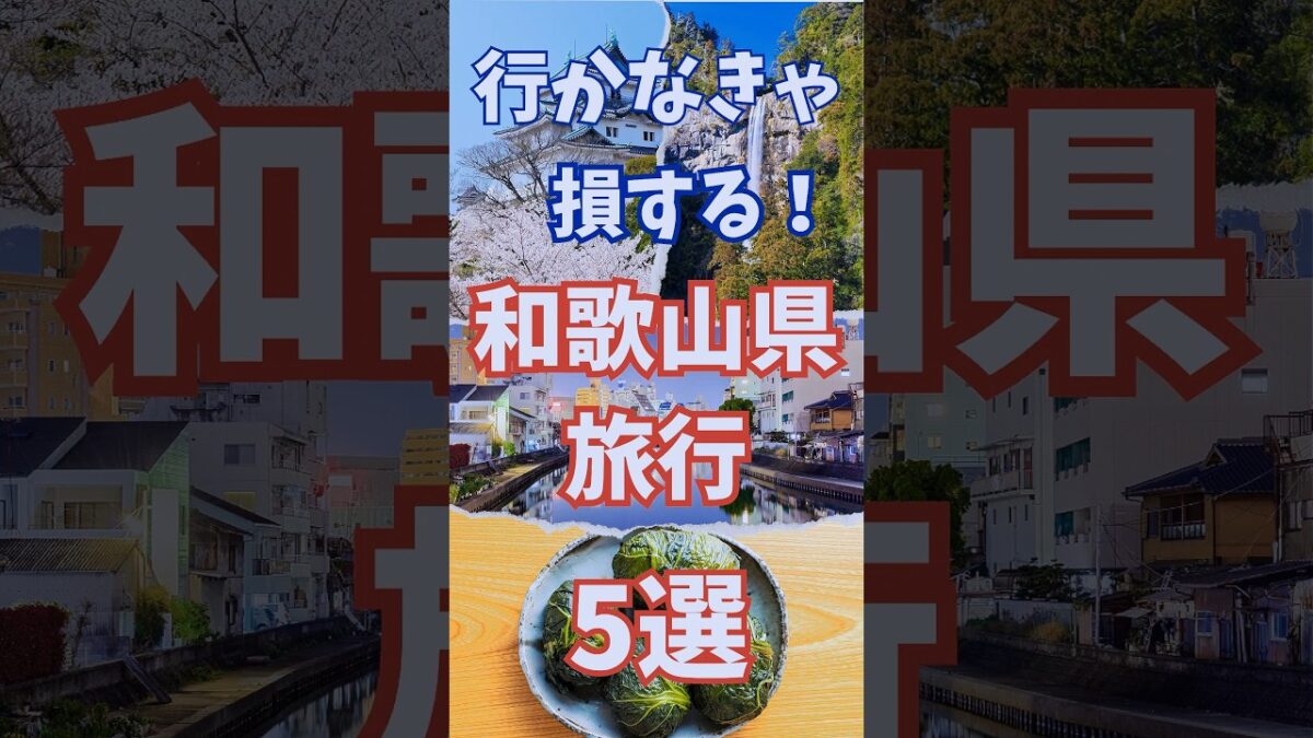 和歌山 旅行 5選 , 行かなきゃ損する 和歌山県 おすすめ観光 #shorts