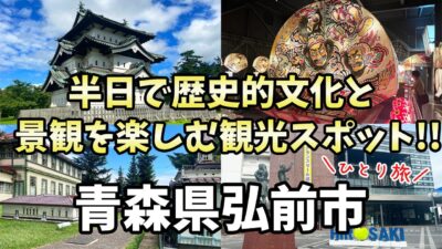 【弘前市】青森旅行するなら弘前城は絶対に外せない！歴史的文化と建造物を半日で堪能する日帰り観光