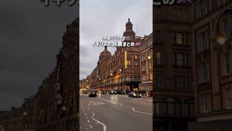 物価バグりすぎ😂ロンドン旅行でかかった費用をまとめてみた！🇬🇧 #イギリス #ロンドン #海外旅行 #旅行vlog