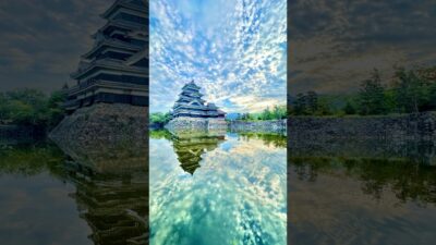 朝5時の【国宝】松本城📸早朝の松本城は人少なくてオススメだよ！って現地の人に言われたので、早起きして松本城散策して来た☘️❤️‍🔥#長野県 #松本市 #松本城 #長野 #松本 #日本 #JAPAN
