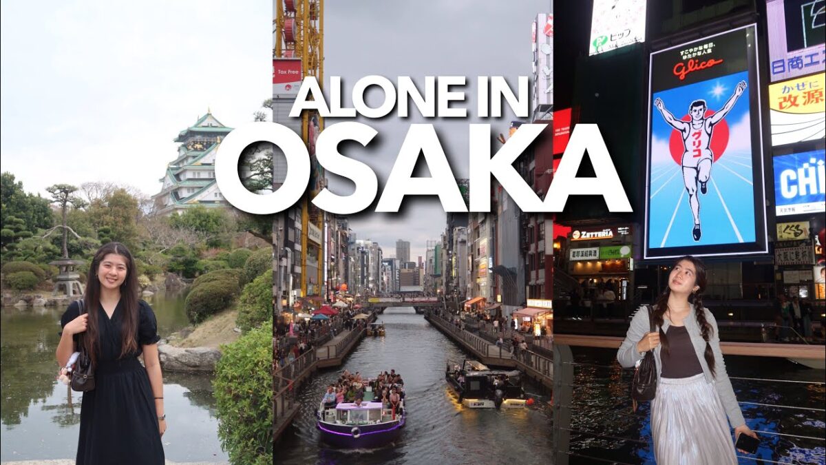 OSAKA 2025 | solo trip itinerary: dotonbori, osaka castle, sky building