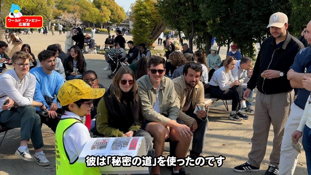 【外国人に大人気】大阪城でミステリーガイドをする小学生が凄すぎる！