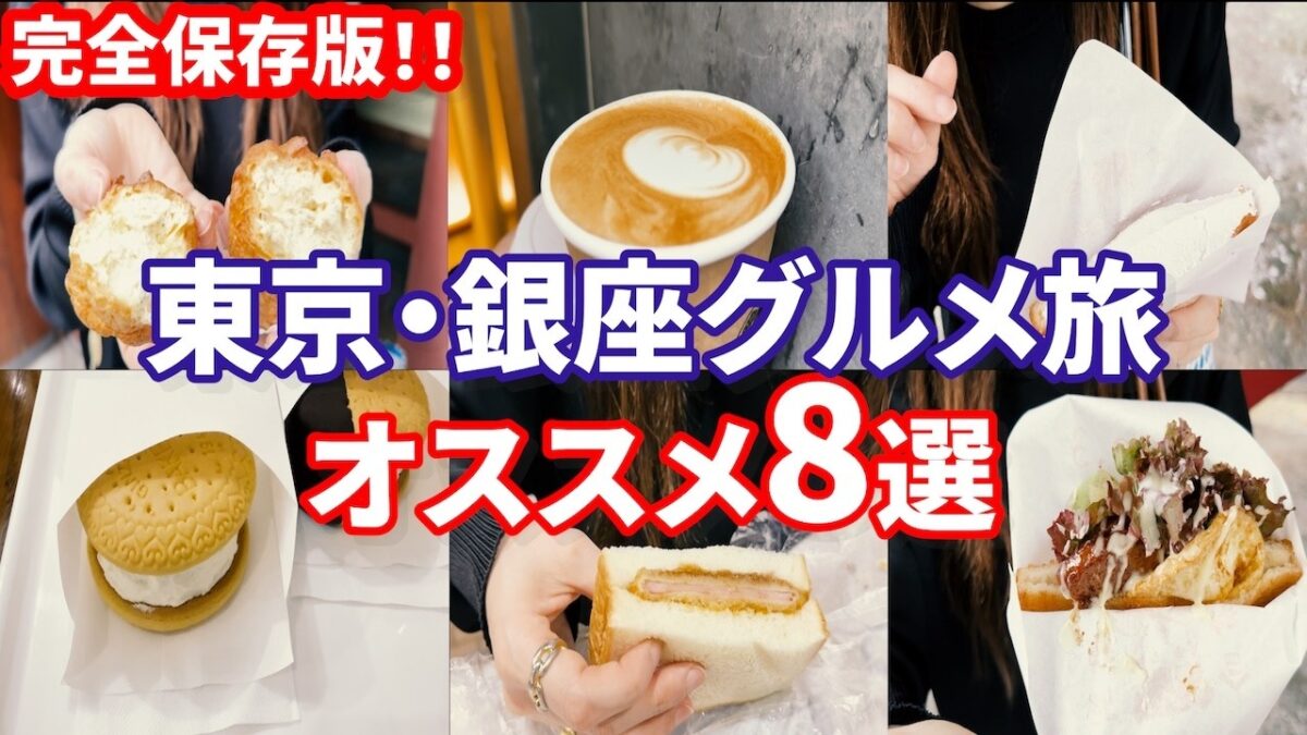 【東京旅行✈️】銀座グルメ旅🍖食べ歩き＆お土産にも使える8選‼️‼️東京旅行失敗したくない人は絶対にこれみて‼️‼️