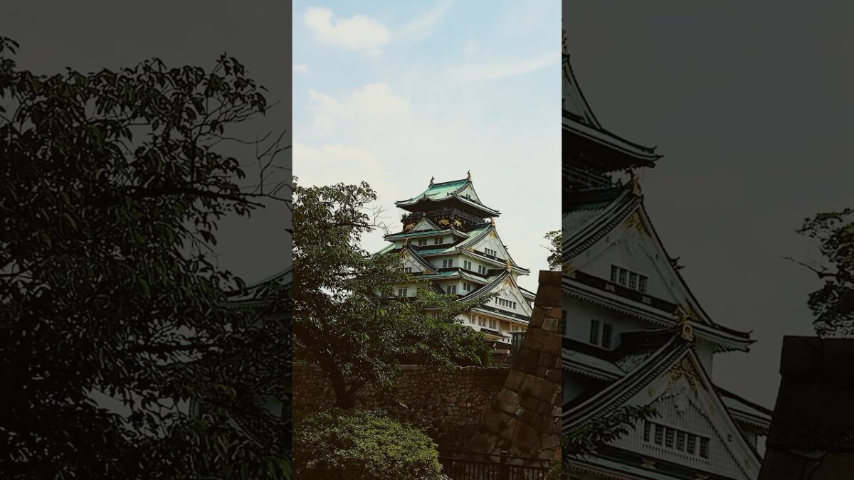 日本　大阪城　新緑の大阪城公園　japan-ohsaka