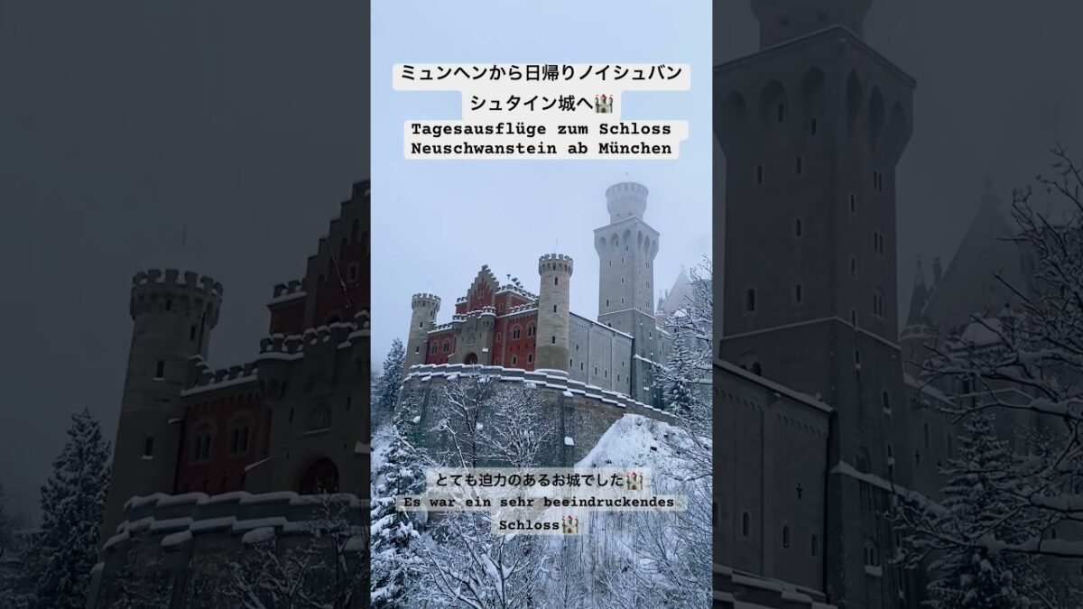 シンデレラ城モデル ノイシュバンシュタイン城へ🏰❄️ #旅行 #travel #ドイツ #ノイシュバンシュタイン城