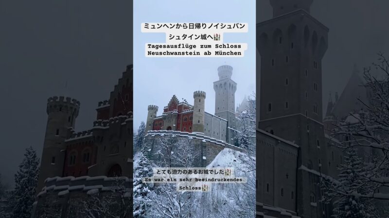 シンデレラ城モデル　ノイシュバンシュタイン城へ🏰❄️ #旅行 #travel  #ドイツ #ノイシュバンシュタイン城
