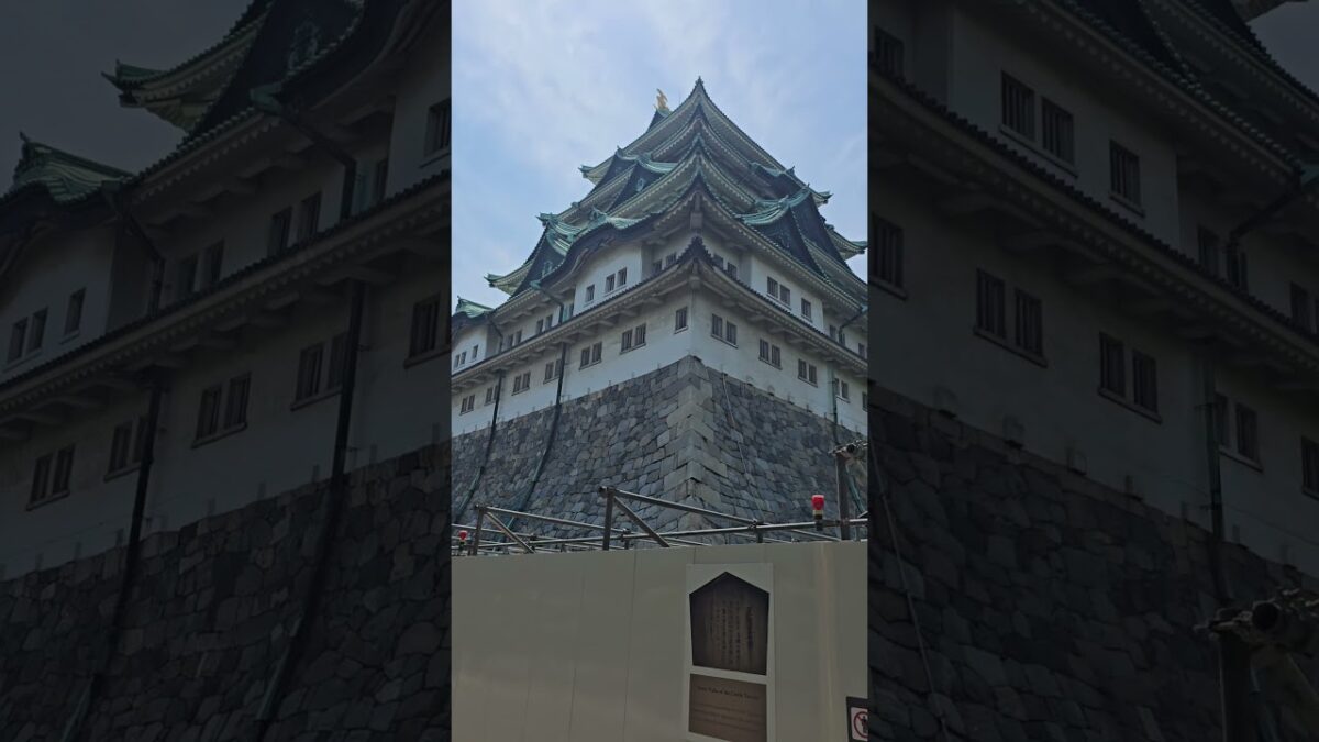 石垣も天守閣も工事中ですよ、名古屋城
