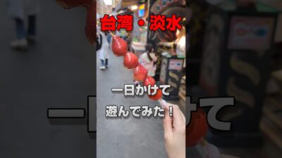 【台湾・台北旅行】淡水でグルメ&紅毛城観光!1分で巡る港町の見どころまとめ #台湾旅行 #台北観光 #淡水観光