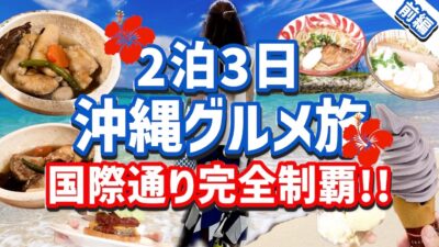 【沖縄旅行🌺】2泊3日沖縄グルメ旅✈️大人にオススメモデルコース‼️‼️国際通りを完全制覇⁉️
