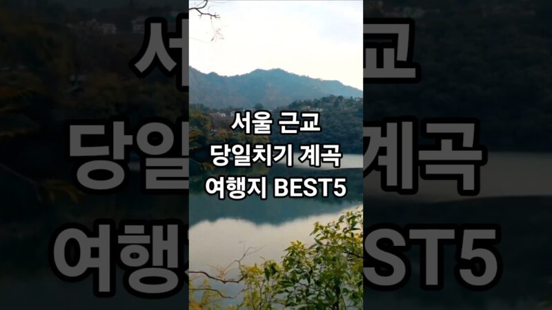 서울 근교 당일치기 계곡 여행지 BEST5 #shorts