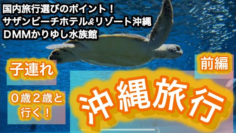【子連れ沖縄旅行(前編)】このお値段でこの満足感！？０歳２歳と行く沖縄Vlog🌺国内旅行計画での”お得”な選び方も公開
