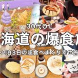 【北海道vlog】爆食旅の2泊3日🐄❤️‍🔥超食べまくりで幸せすぎた記録😭🍦🍣🍜【30代OL】