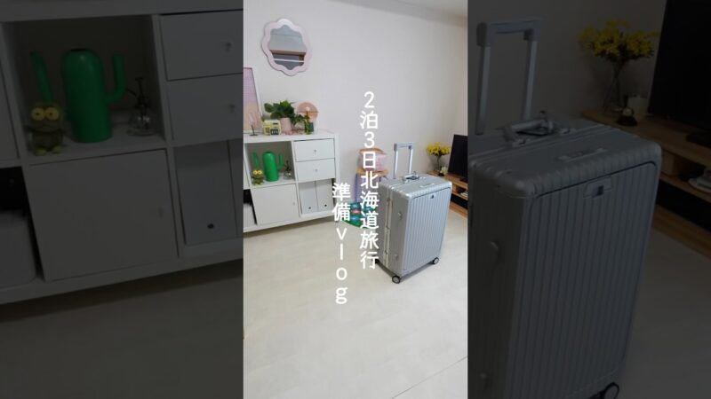 【2泊３日北海道旅行準備vlog✈️】#暮らし #暮らしチャンネル #日常vlog #購入品紹介 #vlog #旅行準備 #旅行ライフハック #トラベルグッズ