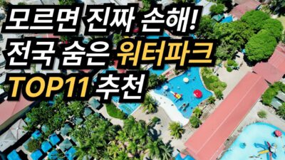 여름에 꼭 가봐야할 워터파크 추천 TOP 11｜가족 연인 지역별 가이드