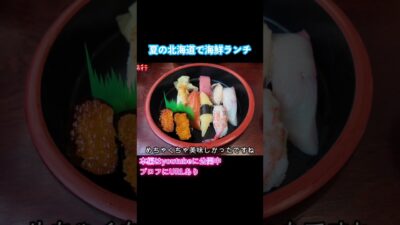 お寿司!北海道旅行で積丹と小樽を観光しました!ドライブ旅行vlog #旅行vlog #北海道旅行 #ドライブ旅行