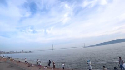 [ 4K ]2025年09月14日(日曜日）　明石【大蔵海岸】の海釣りの風景。