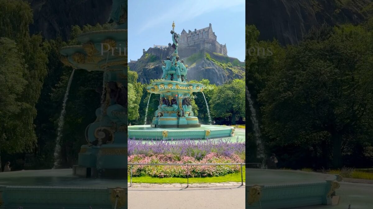 Princes Street Gardens Edinburgh 4K 🍃