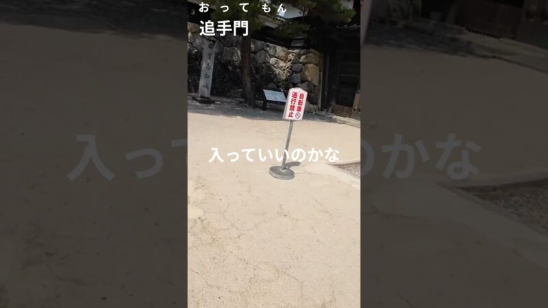 【高知城】　追手門で門前払いか　#shorts#歴史#高知#観光#景色