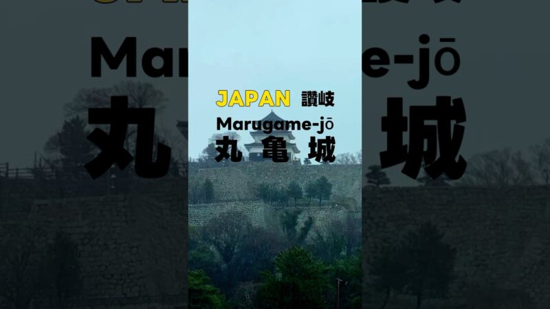雨中漫步丸龜城｜日本古城真實探索 #旅行 #travel #japaneseculture