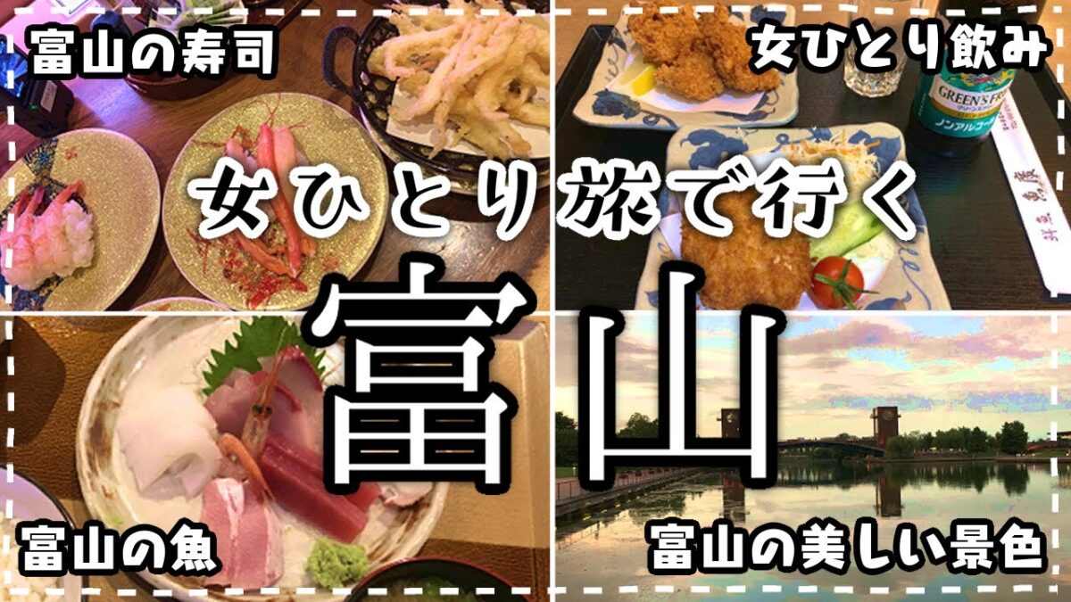 【富山ひとり旅】車なしで、富山グルメと観光を楽しむ宿泊VLOG｜Japan travel