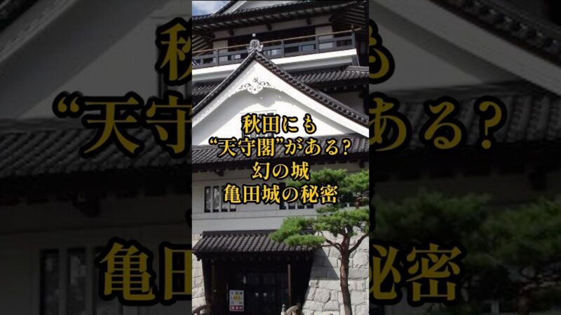 【全国お城めぐり+グルメ・お土産】秋田県：亀田城#旅行 #お城 #観光 #グルメ #お土産
