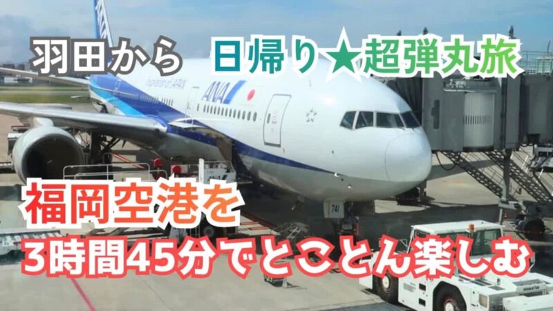 羽田～福岡空港★超弾丸日帰りひとり旅／空港最新グルメとおみやげめぐり